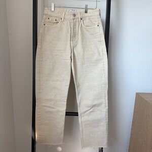Zara Stone Cropped Ankle Jeans size EU 36 US 4